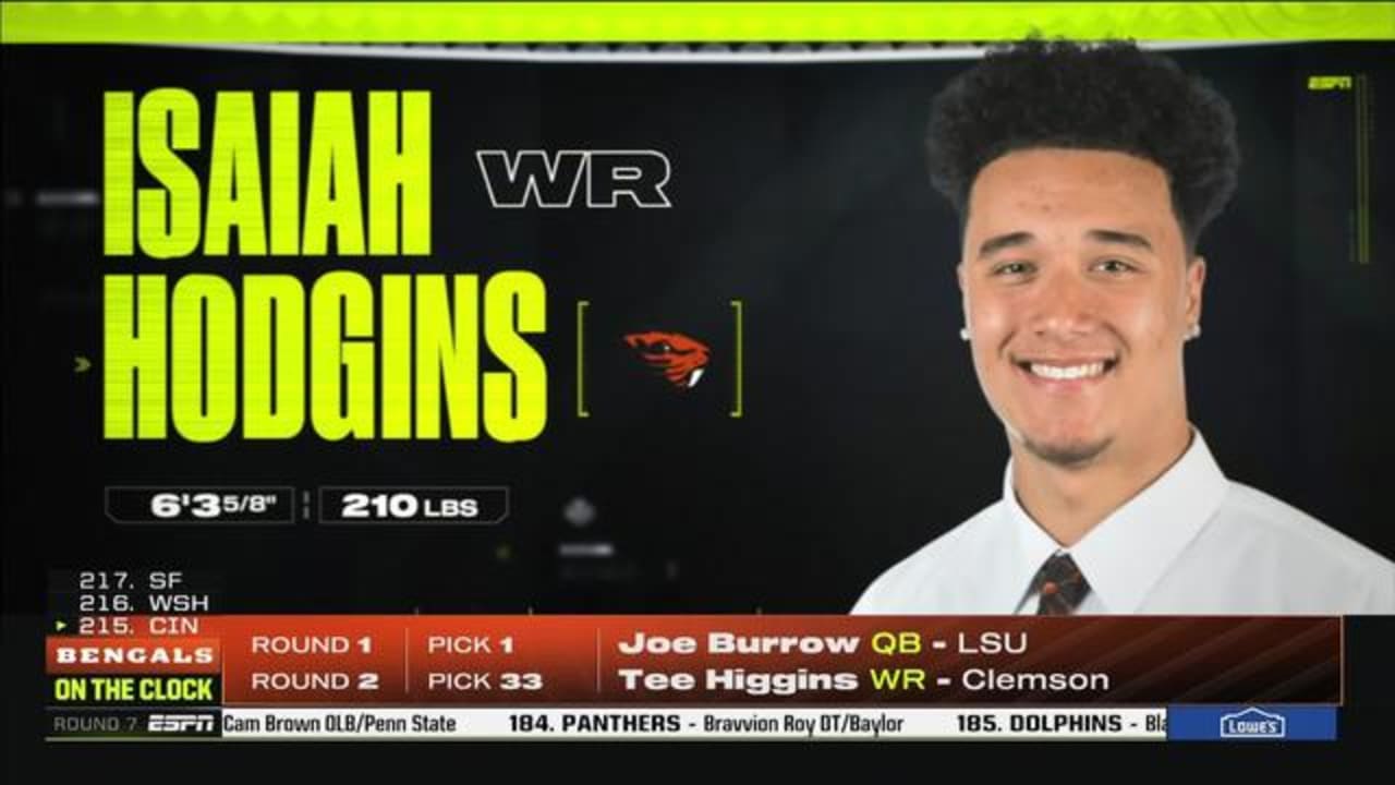 2020 NFL Draft: WR Isaiah Hodgins, Oregon State pick No. 207