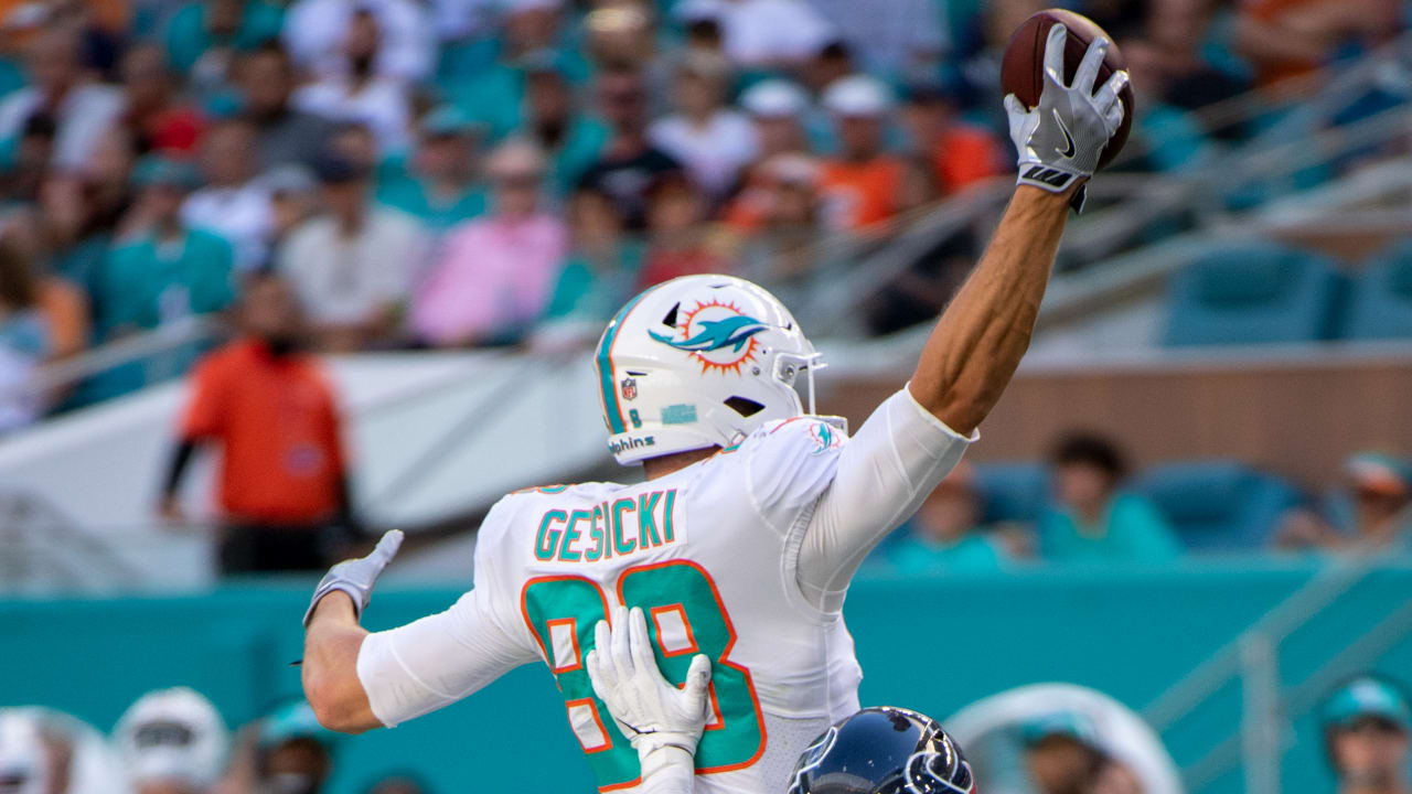 Watch the Magic of Miami Dolphins' Mike Gesicki's One-Hand Grabs