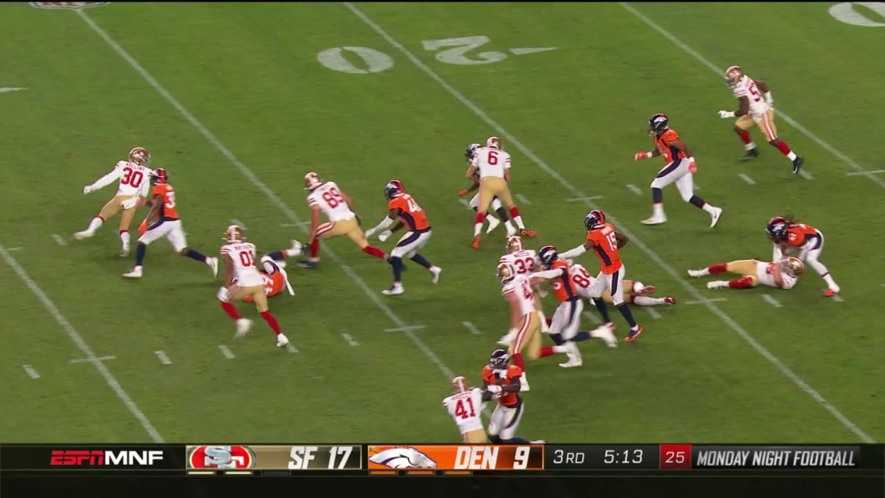 49ers kicker makes HUGE tackle on kick return