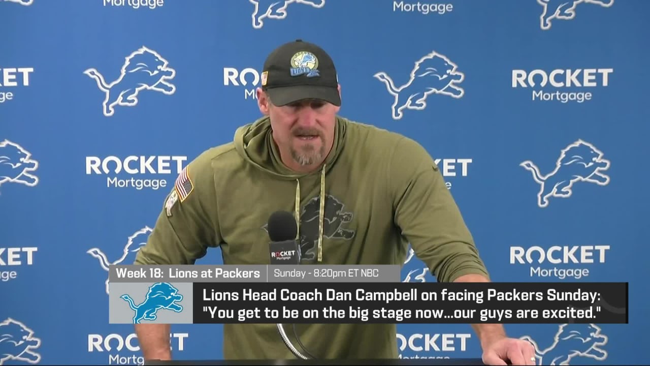 Detroit Lions head coach Dan Campbell shares his approach ahead of Week