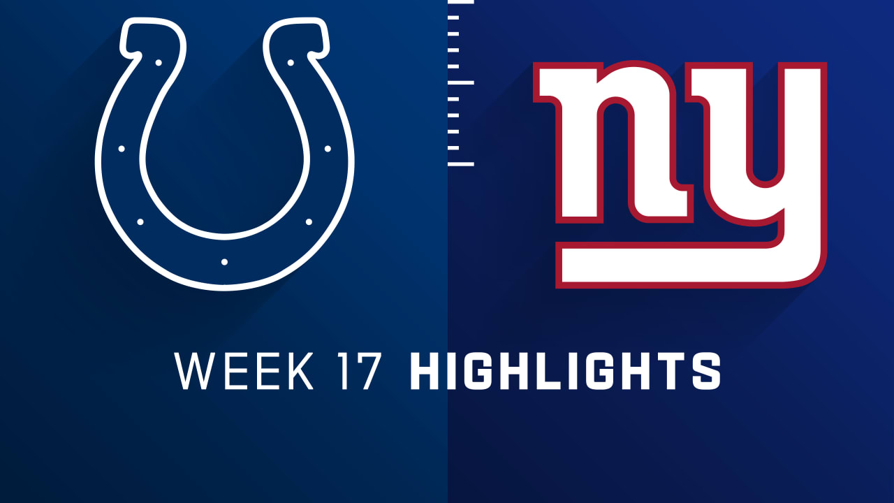 Indianapolis Colts vs. New York Giants highlights