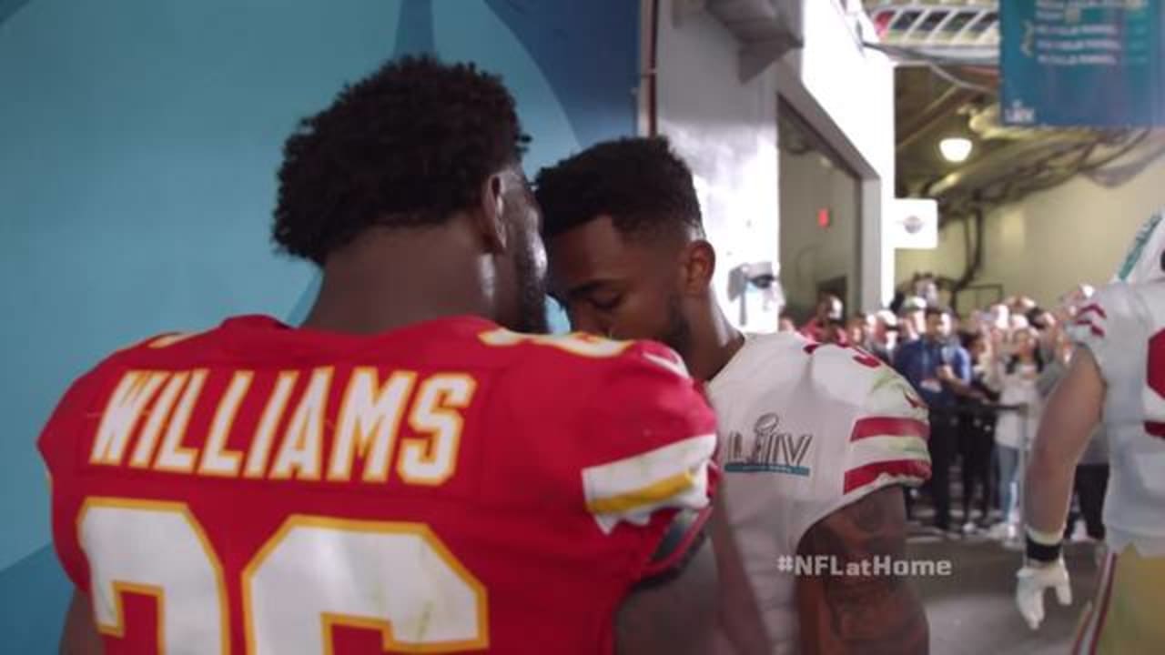 Video: Damien Williams Swaps Jerseys With Raheem Mostert After Super Bowl