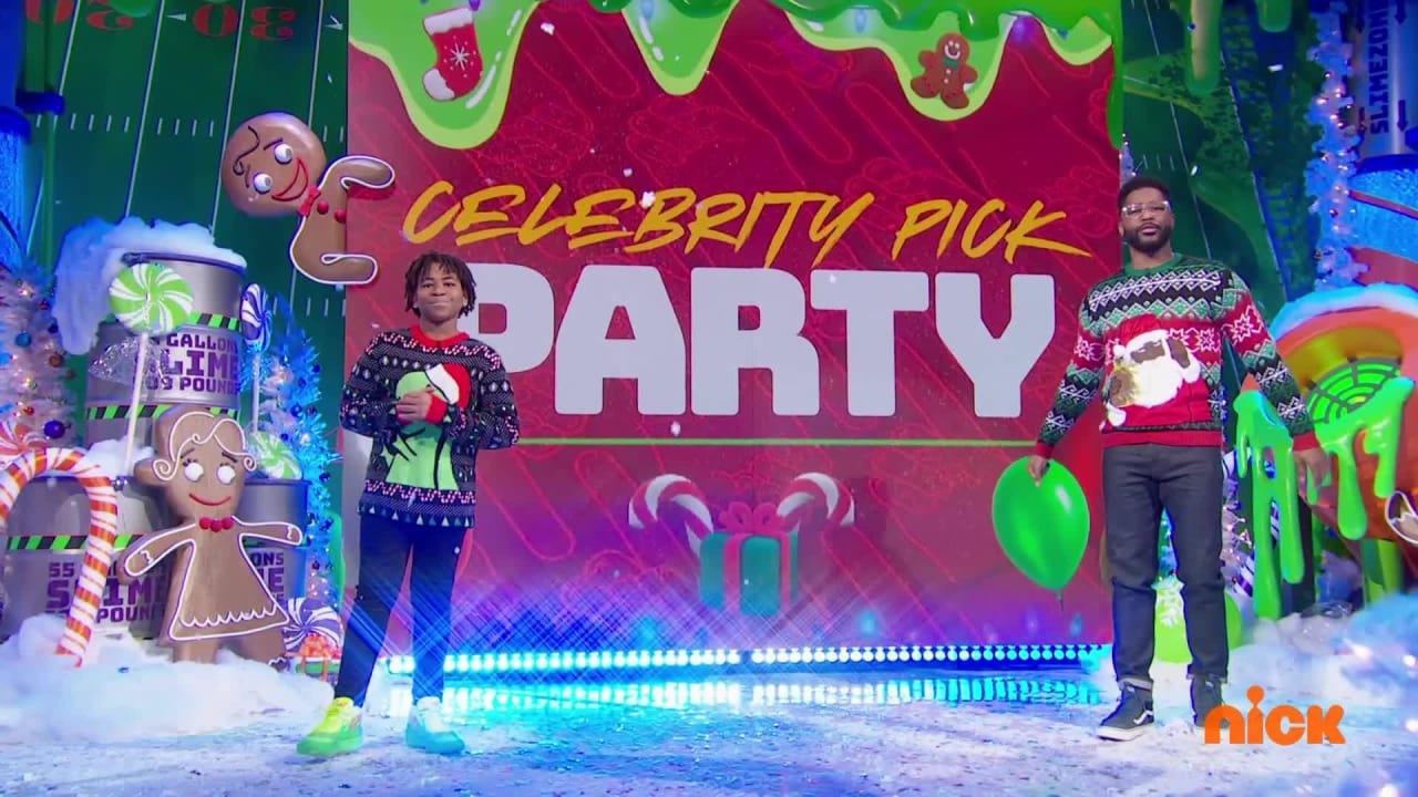 Celebrity pick party vs. Nickelodeon's That Girl Lay Lay 'NFL Slimetime'.