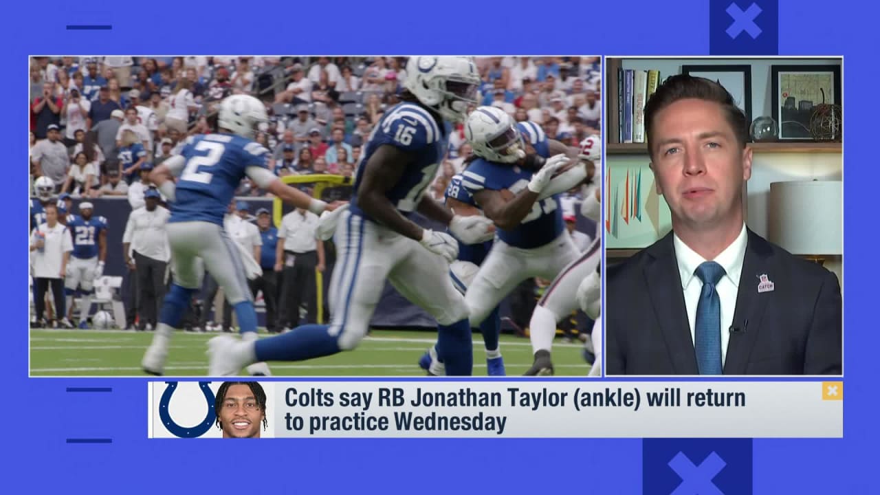 Colts' RB Jonathan Taylor set to return to practice Thursday