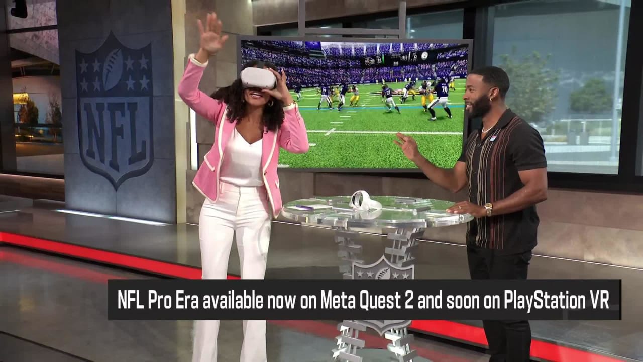 NFL Network's MJ AcostaRuiz demos the NFL Pro Era virtual reality