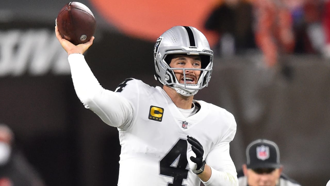 Wide receiver Zay Jones of the Las Vegas Raiders throws for a