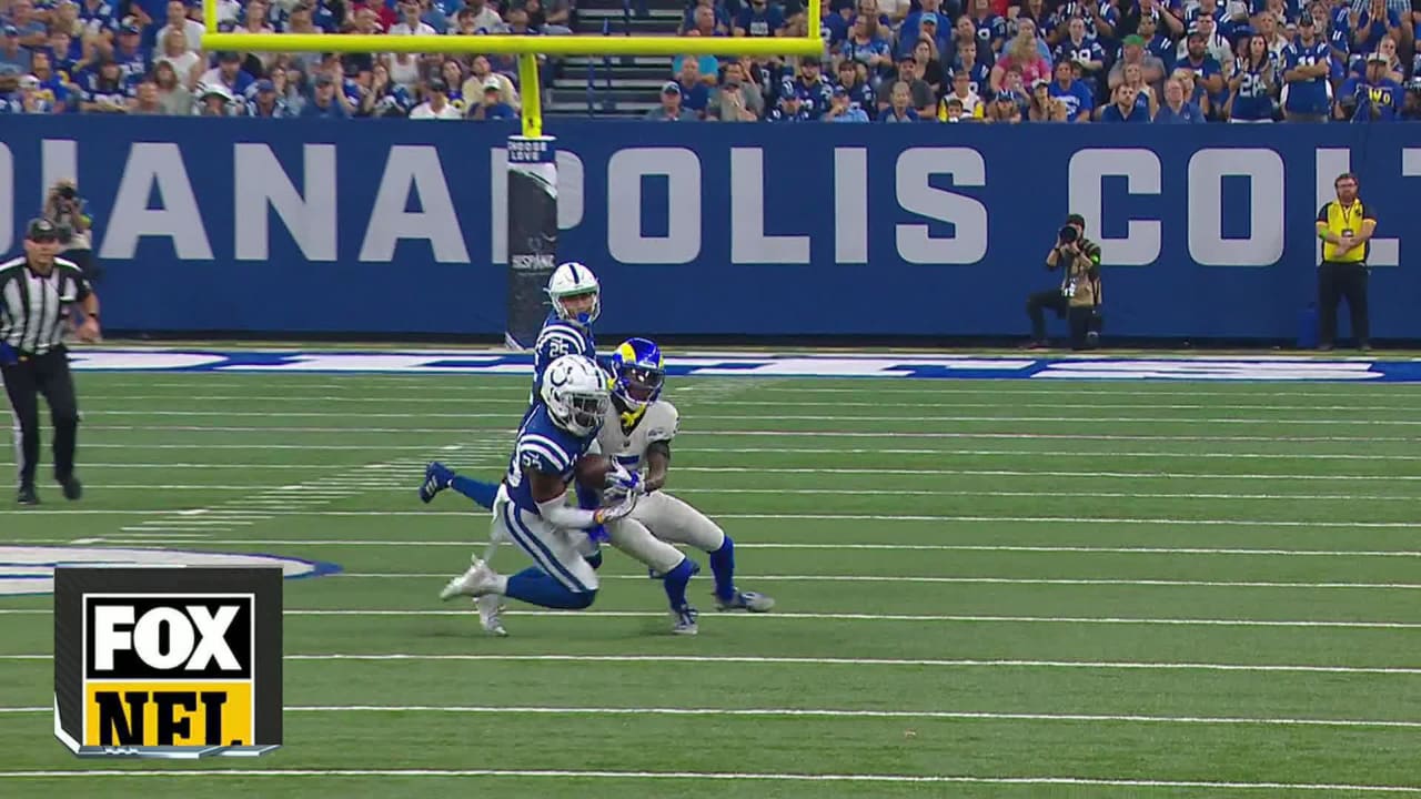 Indianapolis Colts defensive back Kenny Moore II's INT of Los Angeles ...