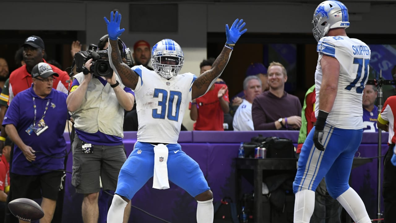 Detroit Lions running back Jamaal Williams' pylon reach is a sight to ...