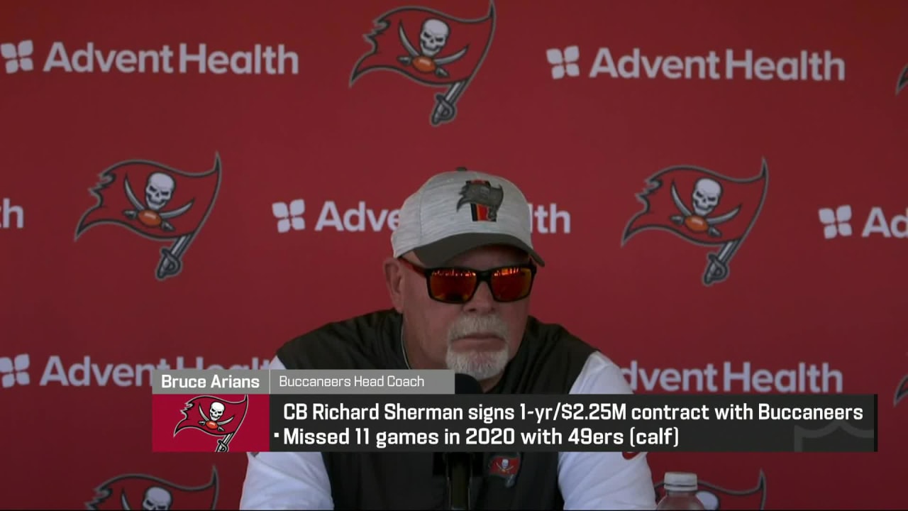 Buccaneers head coach Bruce Arians talks timeline for cornerback