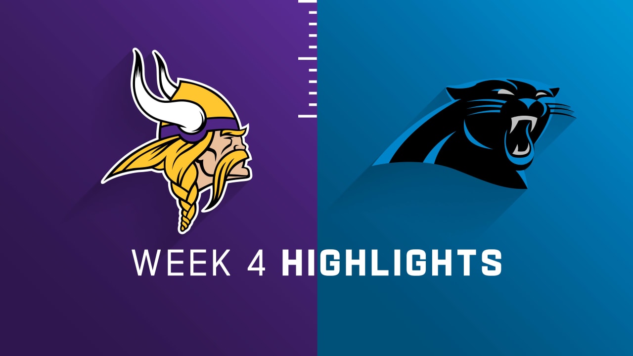 Minnesota Vikings vs. Caolina Panthers highlights Week 4