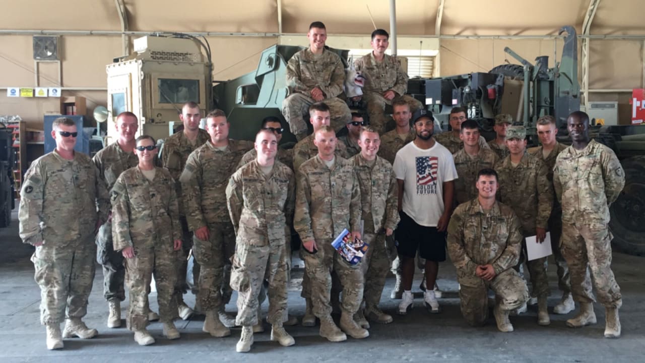 Golden Tate the New York Giants nominee for Salute to Service Award