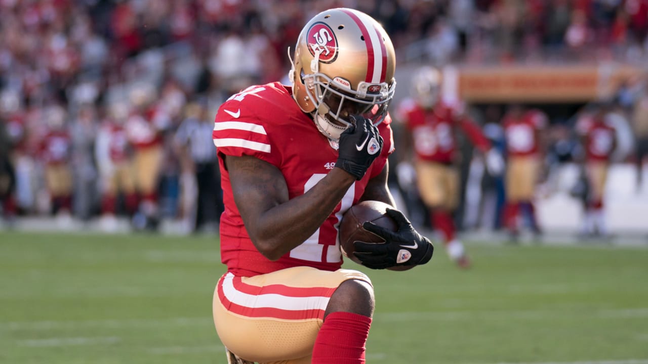 Niners' Marquise Goodwin plays following son's death