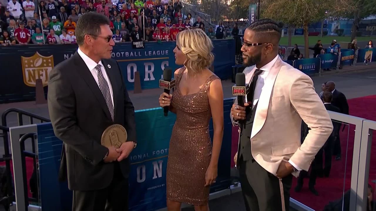 Dallas Cowboys quarterback Dak Prescott catches up with NFL Network's  Melissa Stark, Nate Burleson at NFL Honors red carpet