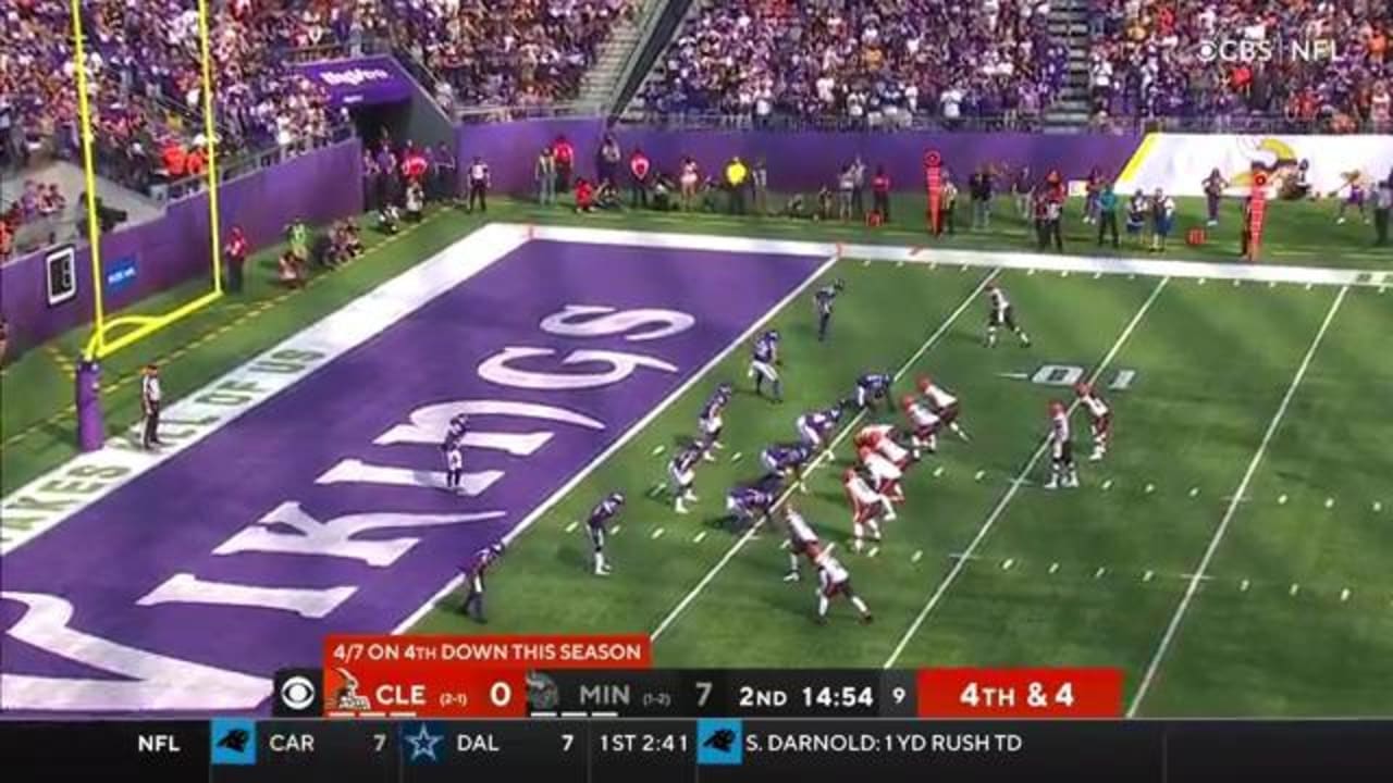 Griffen Buries Mayfield On Massive Fourth-Down Sack