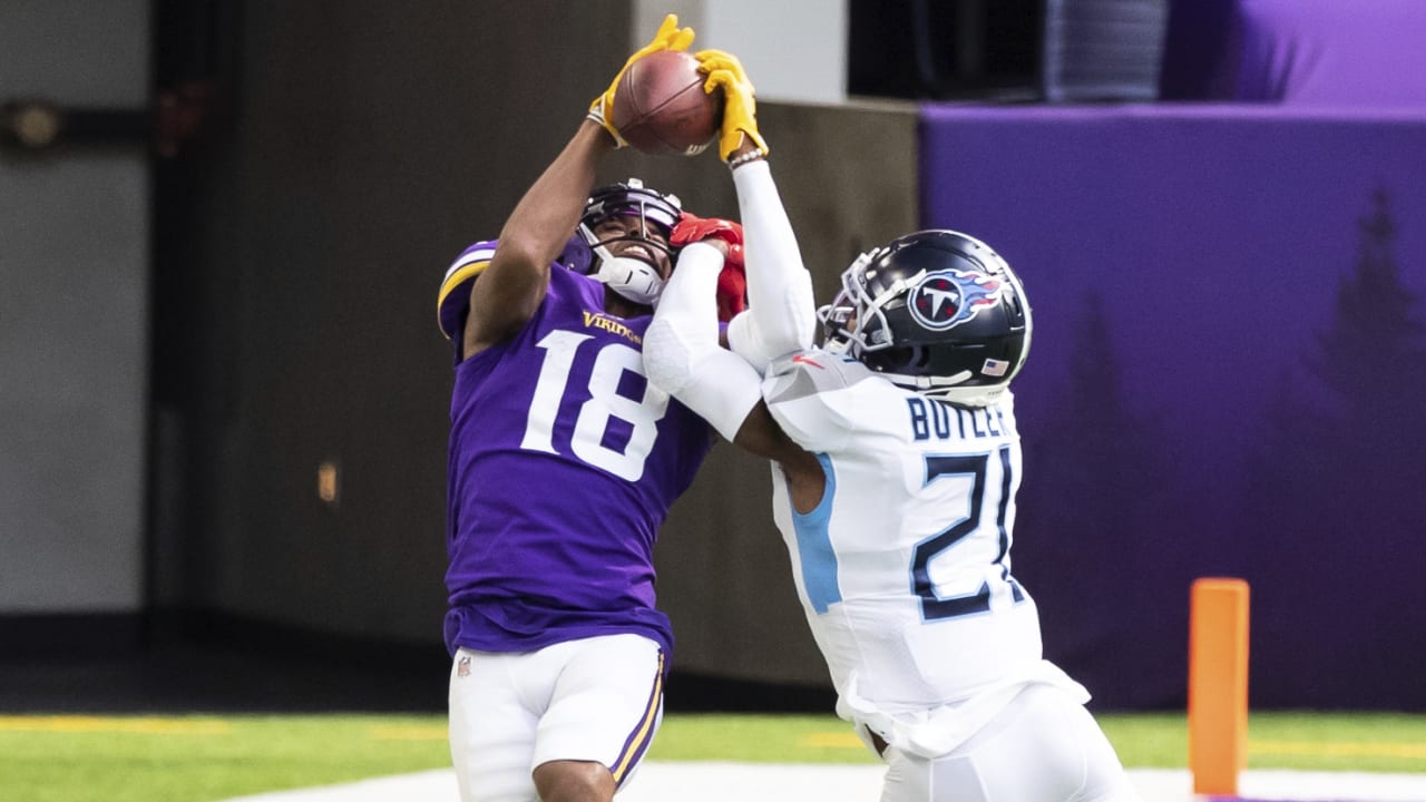 Justin Jefferson's ridiculous one-handed catch against Buffalo Bills on  fourth and 18, Video, Watch TV Show