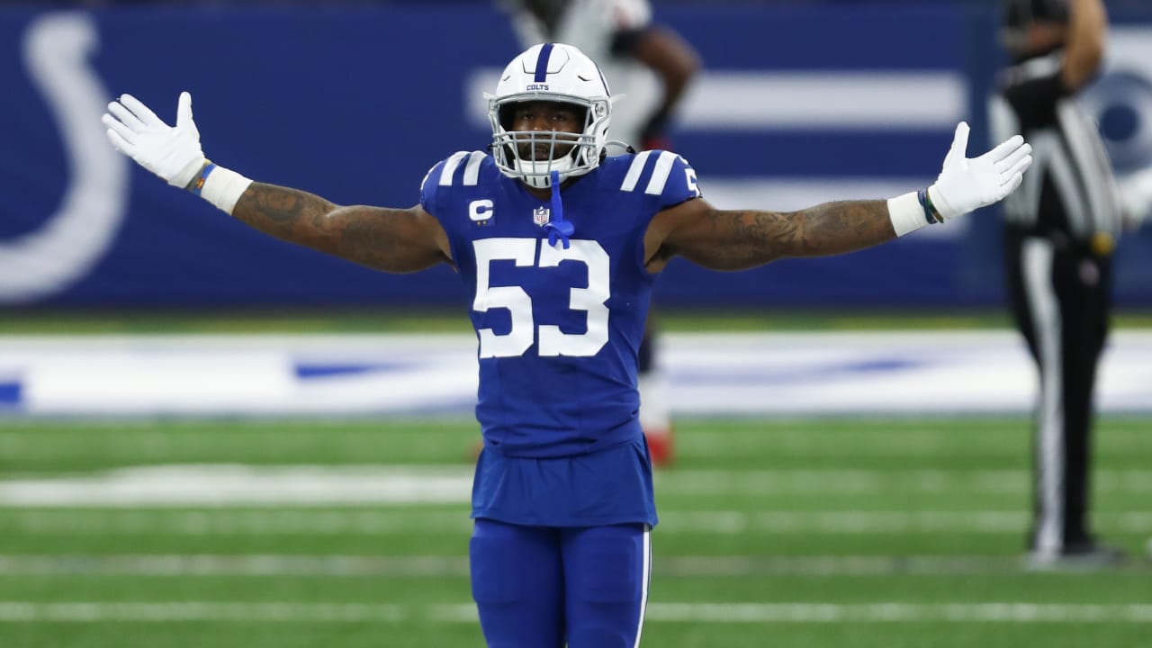 Indianapolis Colts cornerback Kenny Moore (23) tries to strip the ball from  New York Giants running back Saquon Barkley (26) during the first half of  an NFL football game in Indianapolis, Sunday, …