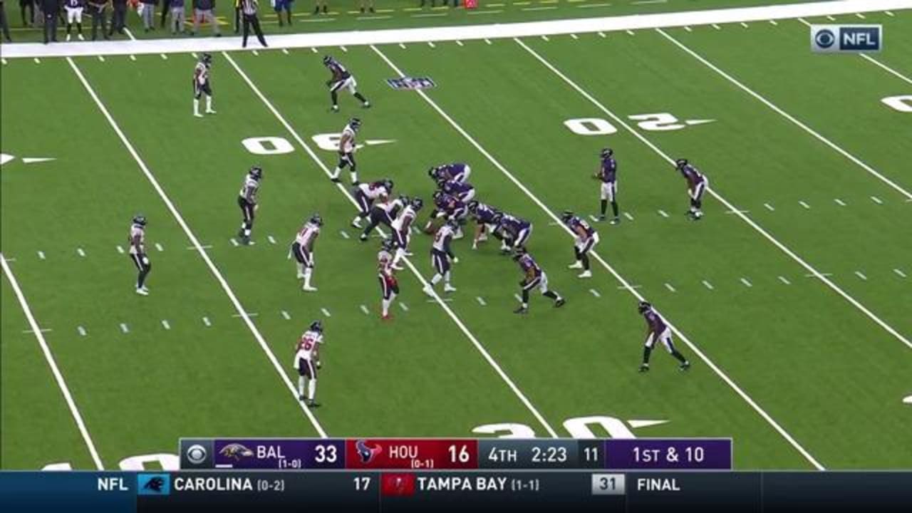 JK Dobbins rushes for over 100 yards with TD, Ravens skirt by