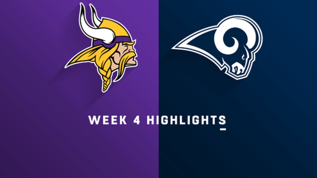 Vikings vs. Rams highlights Week 4