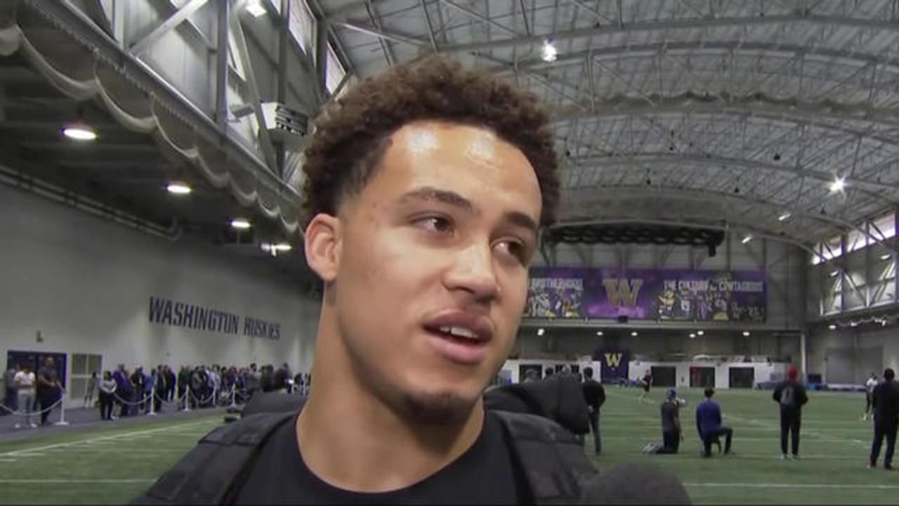 Washington Huskies cornerback Byron Murphy makes his case to be first