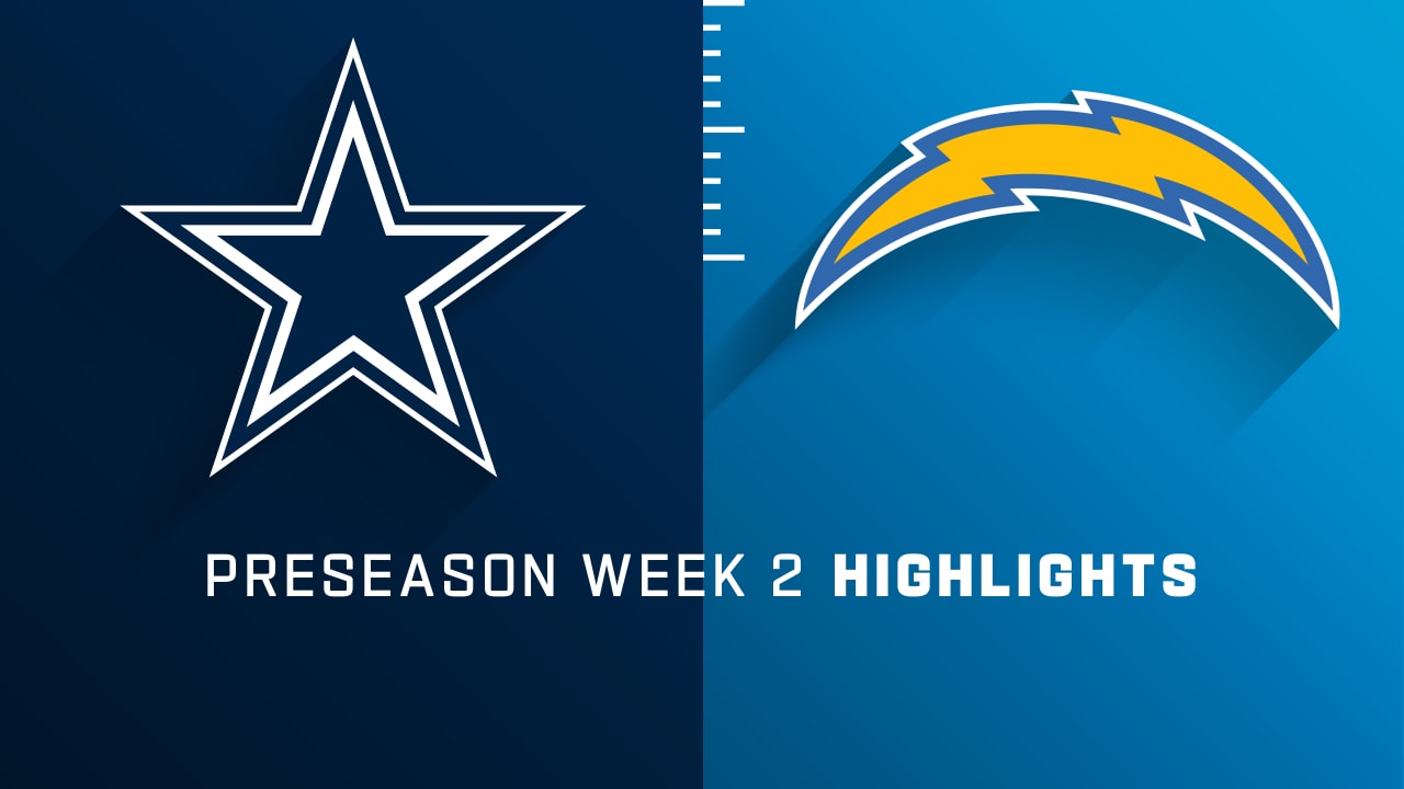 Cowboys vs Chargers Preseason Highlights