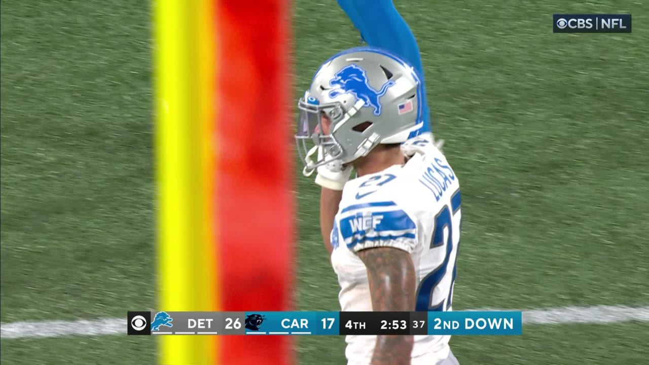 Can't-Miss Play: Detroit Lions cornerback Chase Lucas' diving catch turns  potential TD into INT