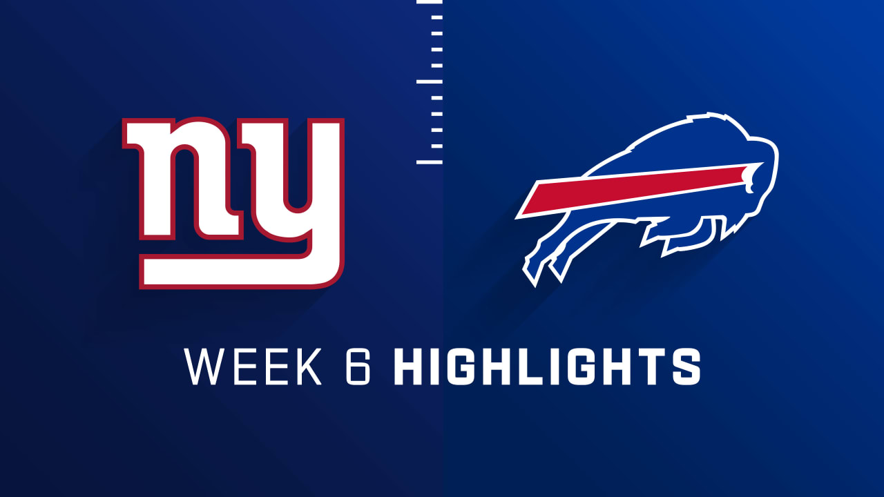 New York Giants Vs Buffalo Bills Highlights Week 6 