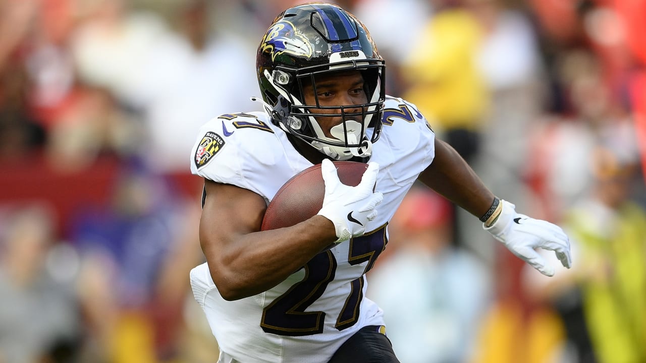 Ravens' J.K. Dobbins (knee) expected to make debut on Sunday against