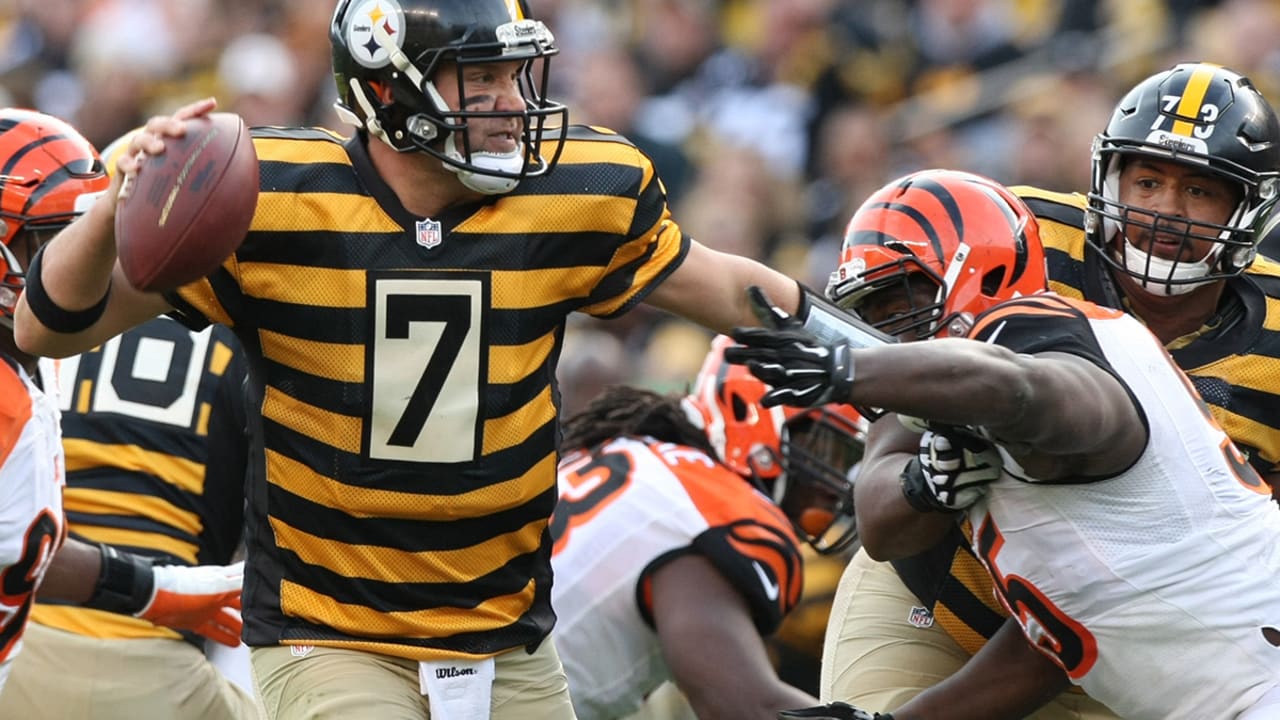 Steelers 1934 Bumblebee throwback uniforms will be worn in Week