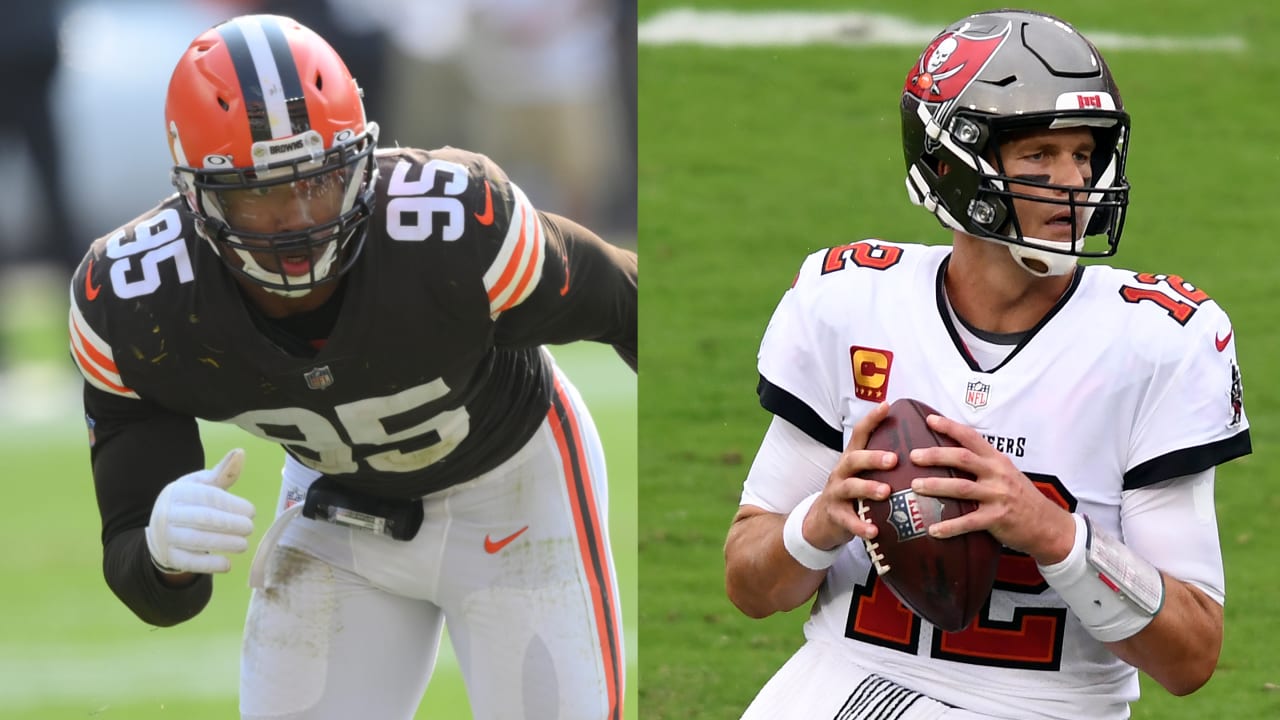 Myles Garrett, Tom Brady and others arrive for Browns vs. Bucs 