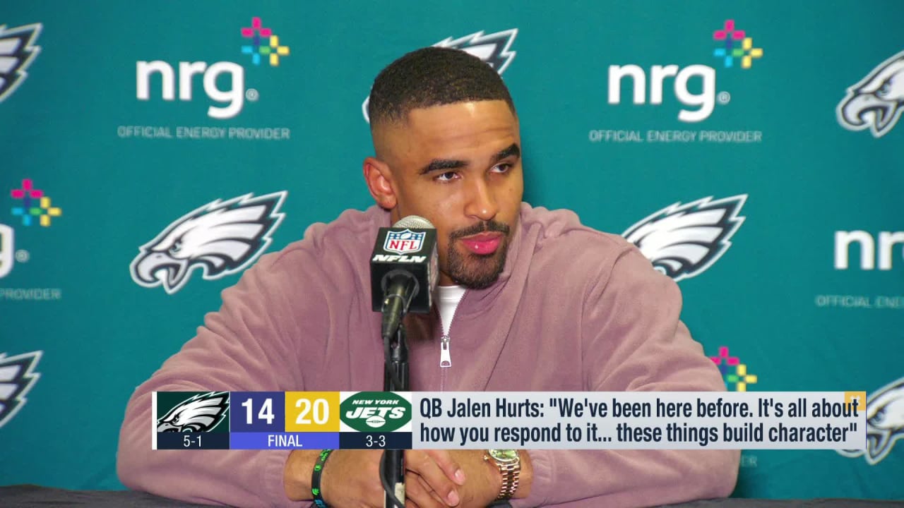 Philadelphia Eagles Quarterback Jalen Hurts On Loss To Jets: 'We've ...