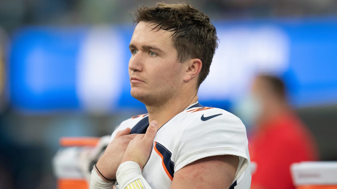 Broncos QB Drew Lock focused on Saturday's bout with Chiefs, not future