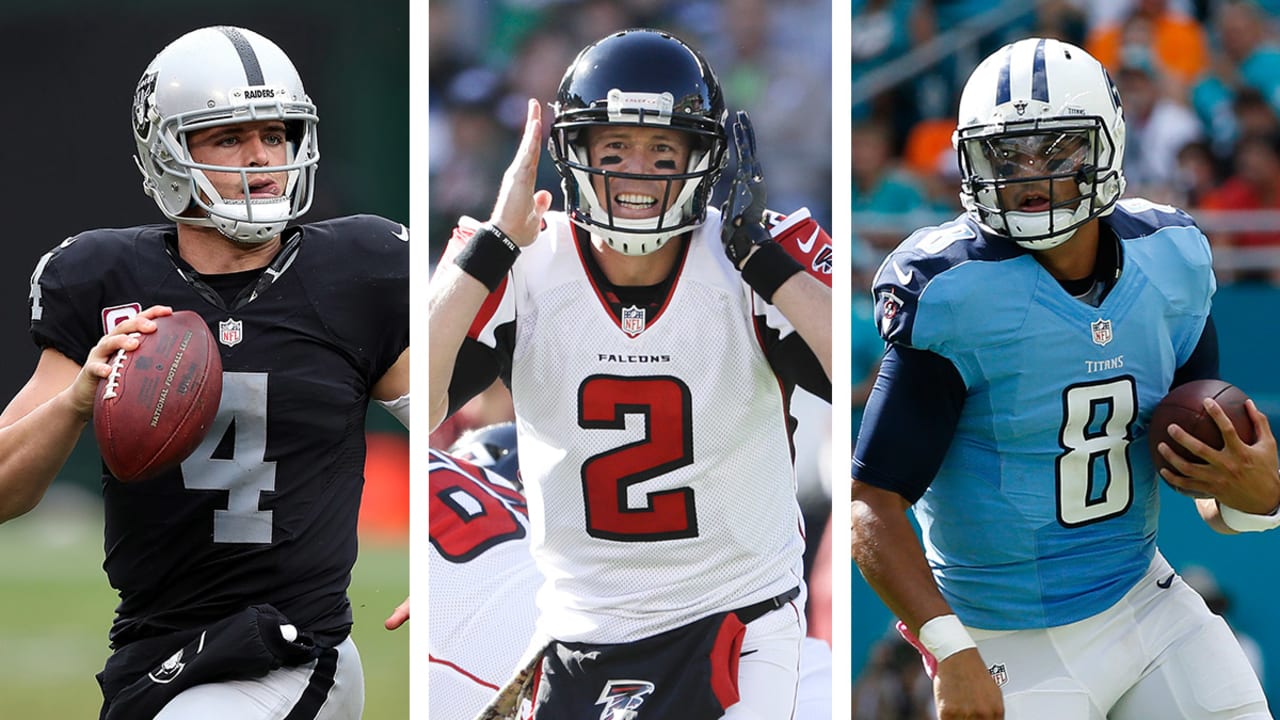 Marcus Mariota, Derek Carr among top five NFL QBs right now