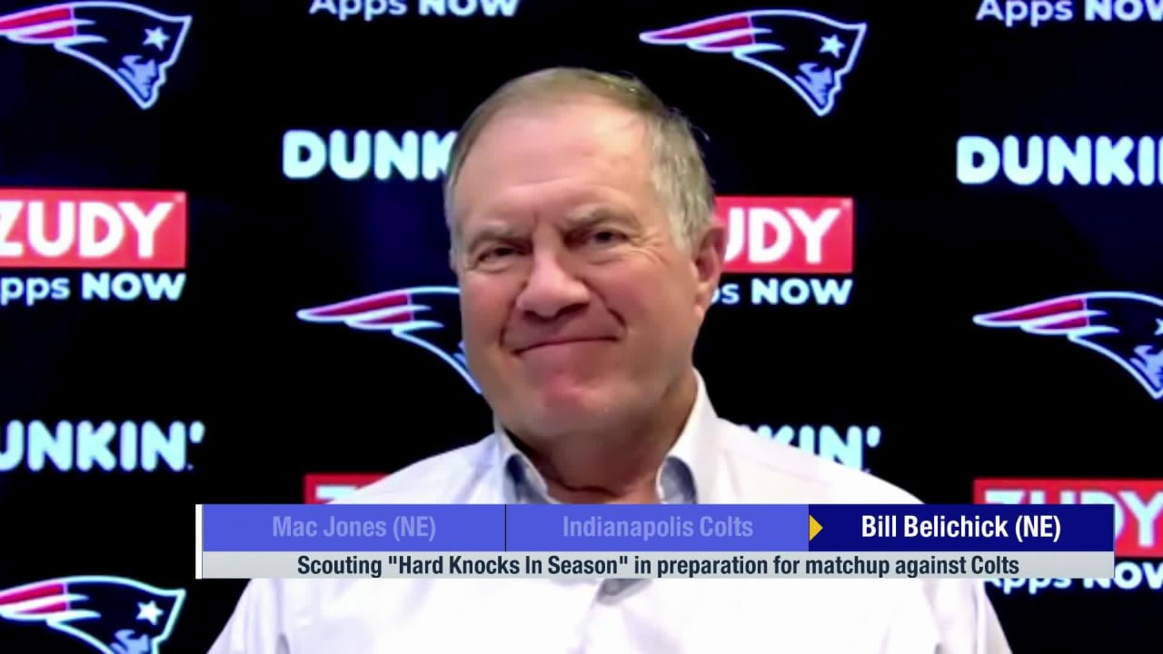 Bill Belichick Asked if He's Watched the Colts on “Hard Knocks” Before  Patriots Play Them In Week 15 