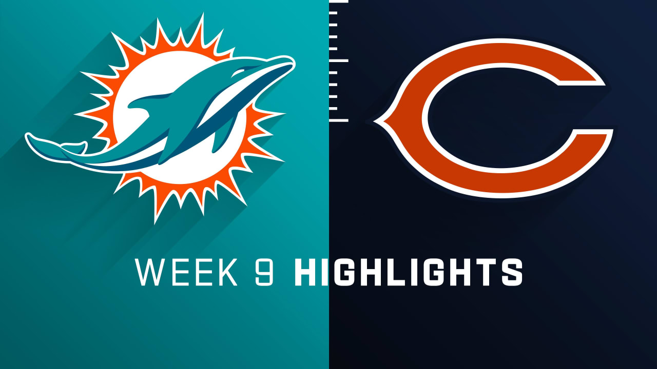 Miami Dolphins vs. Chicago Bears highlights Week 9
