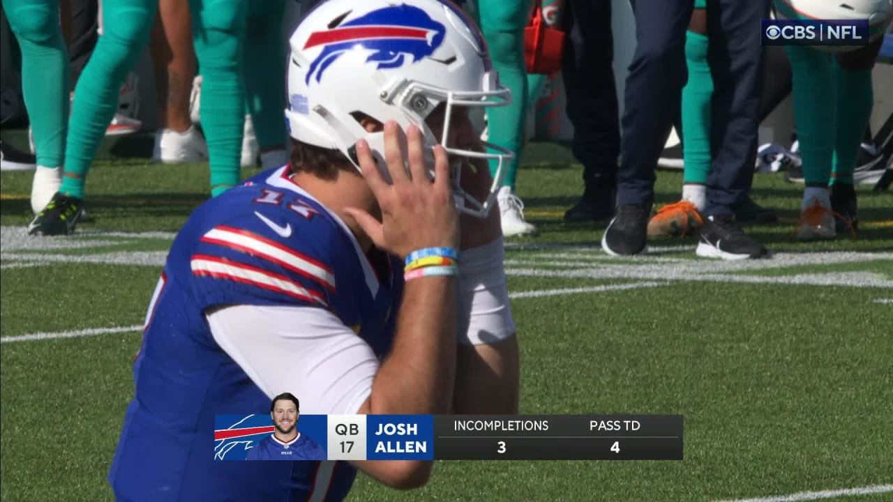 Tyrel Dodson of the Buffalo Bills looks on against the Chicago