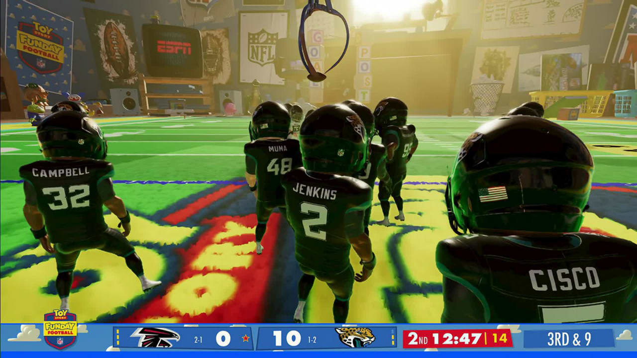 NFL] Are the @Jaguars and @AtlantaFalcons ready to play in Andy's room? Toy  Story Funday Football 