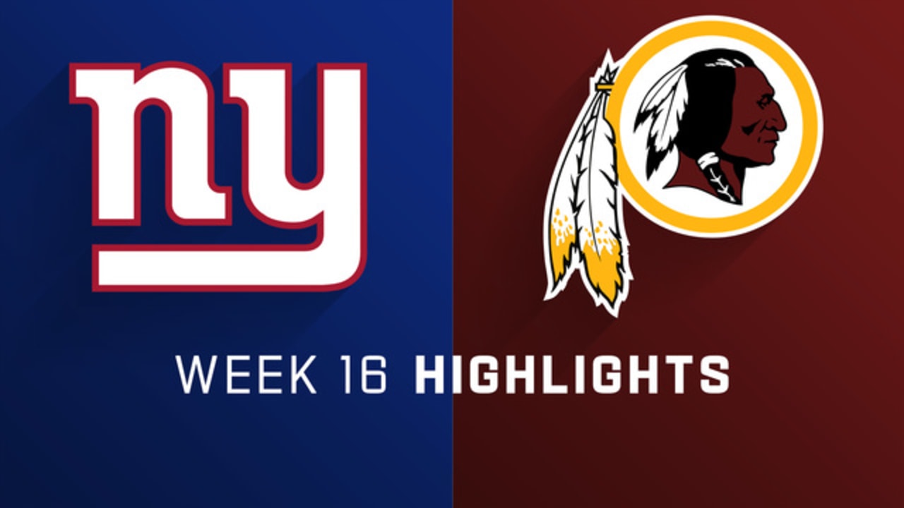 Highlights: Giants 40, Redskins 16