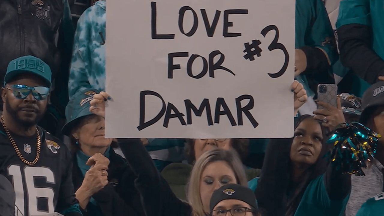 Fans join in moment of support for Buffalo Bills safety Damar Hamlin