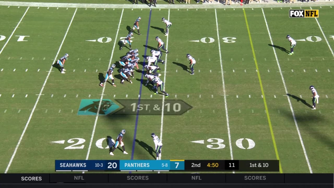 CMC's catch and run puts him over 2,000 yards from scrimmage on the season