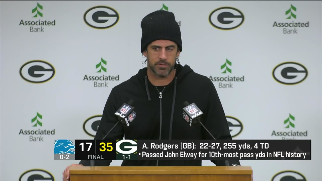 Green Bay Packers quarterback Aaron Rodgers reacts to bounce-back win ...