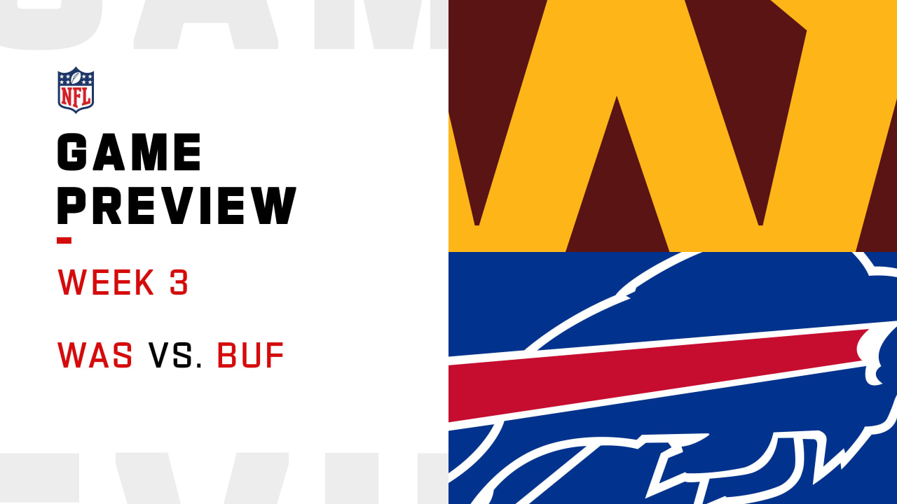 Bills vs. Washington Football Team NFL Week 3: How to watch (TV