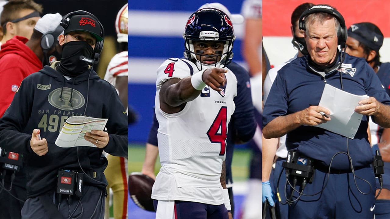 Kyle Shanahan-Deshaun Watson-Bill Belichick