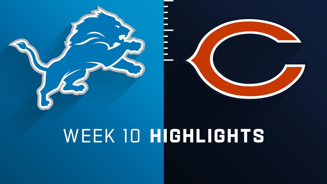 Detroit Lions vs. Chicago Bears highlights | Week 10