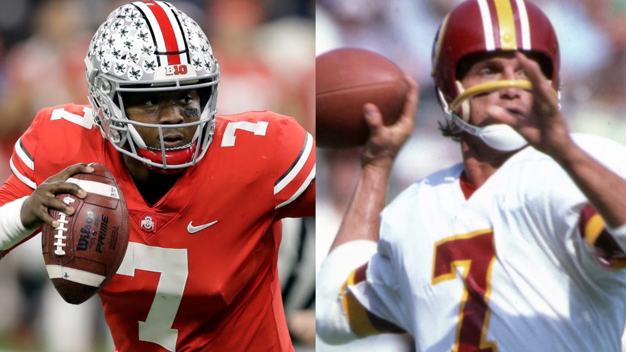 Joe Theismann gives blessing to Dwayne Haskins to wear No. 7 in Washington