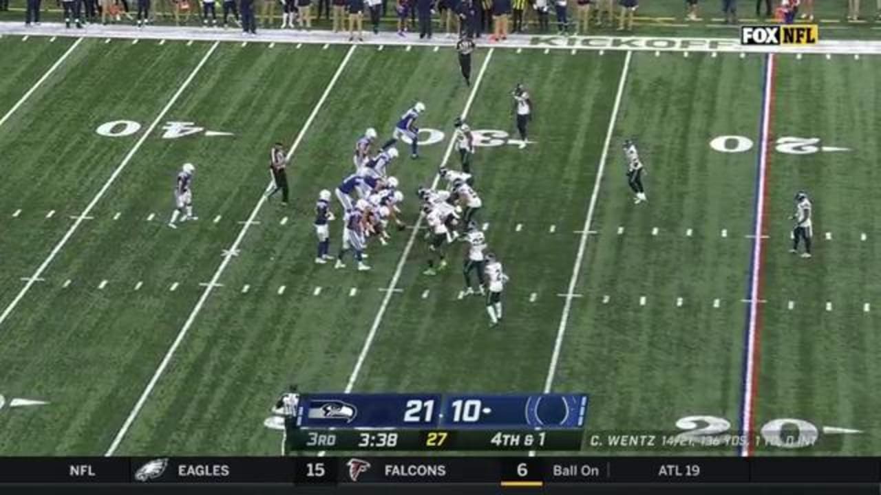 Seattle Seahawks cornerback D.J. Reed comes away with Colts' fumbled ...