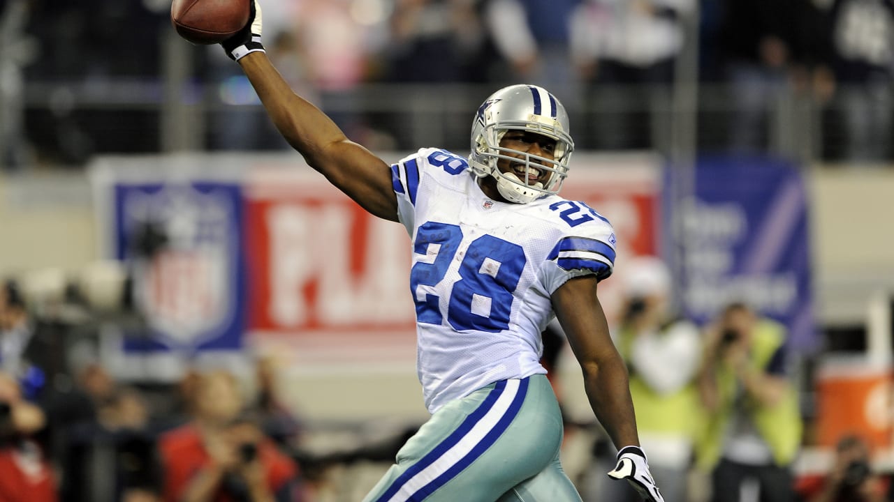 Dallas Cowboys wide receiver Miles Austin (19) celebrates his reception in  first half action in the NFL - NFC Playoffs football game between the  Philadelphia Eagles and Dallas Cowboys at Cowboys Stadium