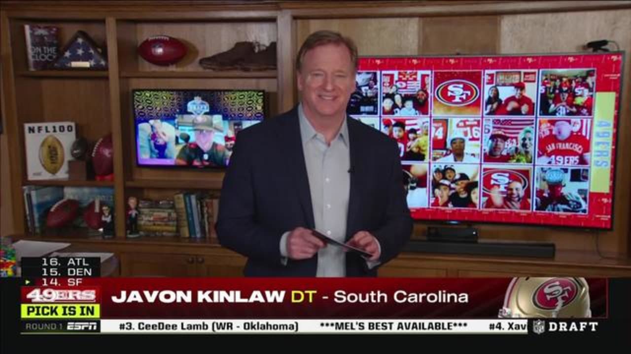 49ers Select Javon Kinlaw With No. 14 Pick in NFL Draft - Sports