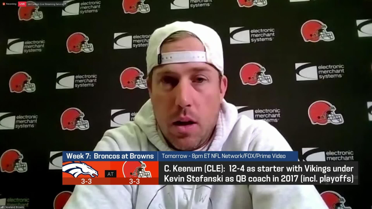 Cleveland Browns quarterback Case Keenum discusses getting his first