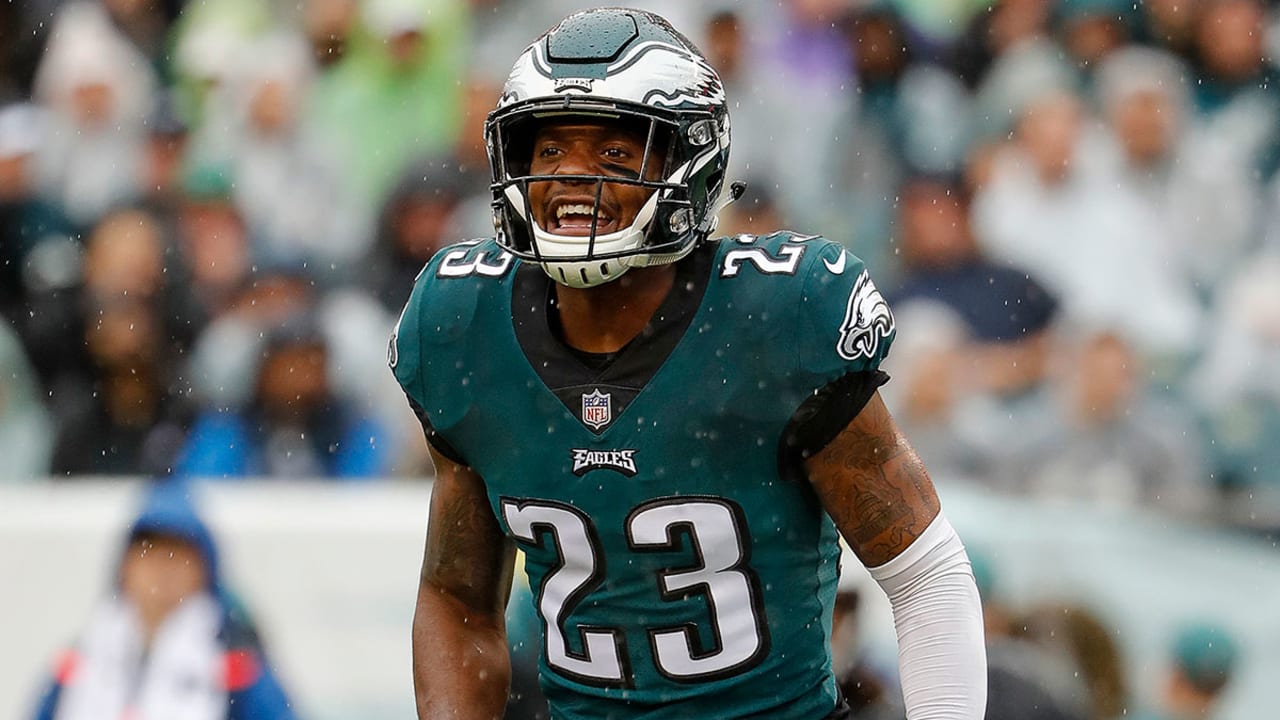 Philadelphia Eagles safety Rodney McLeod (23) in action during an NFL  football game against the New