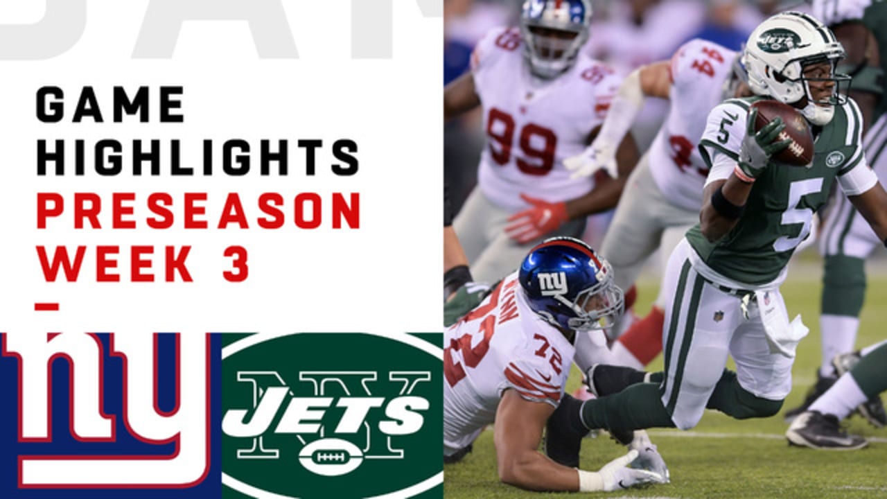 New York Giants vs. New York Jets Preseason Week 3 Highlights